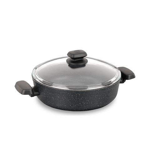 Каструля Korkmaz Ornella Alu. низька 26x7 cм /3.5 л кругла, з кришкою A1344 фото