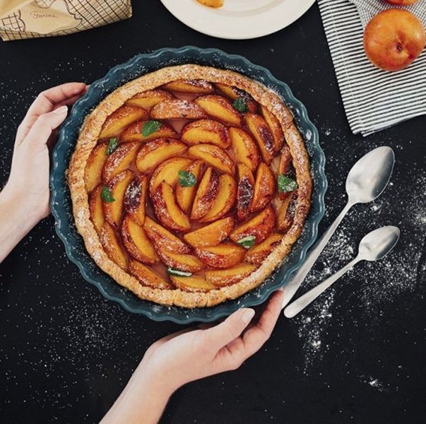 Форма для пирогов и киша Emile Henry OVENWARE 24 см керамическая глубокая 796024 фото