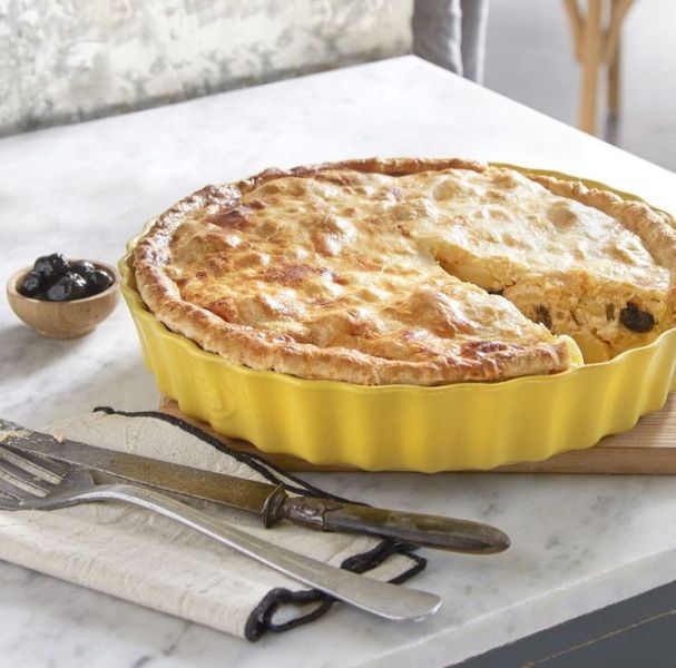 Форма для пирогов и киша Emile Henry Ovenware 2,8 л 32 см красная 346032 фото