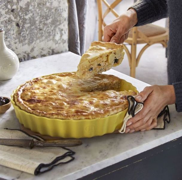 Форма для пирогов и киша Emile Henry Ovenware 2,8 л 32 см красная 346032 фото