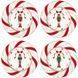 Набор из 4 десертных тарелок Easy Life Nutcracker Twist 19 см новогодний 111004358 фото 1