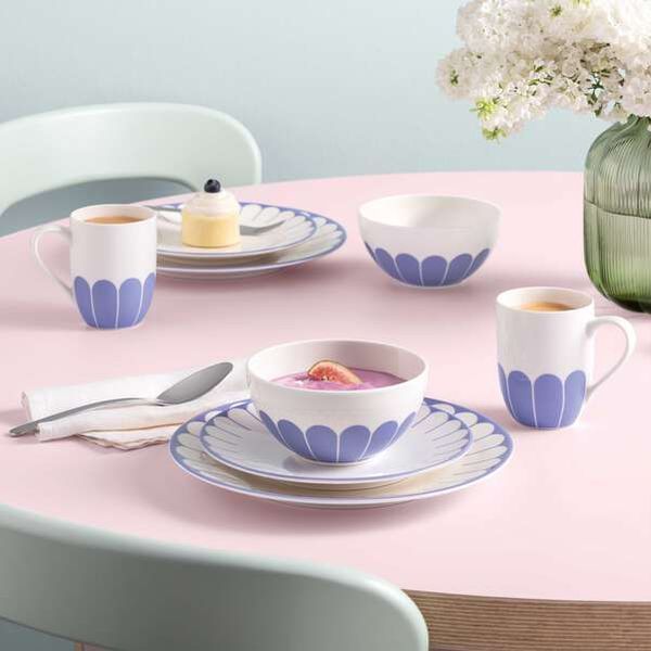 Тарелка обеденная Villeroy & Boch Fleur 26 см фиолетовая 1045512621 фото