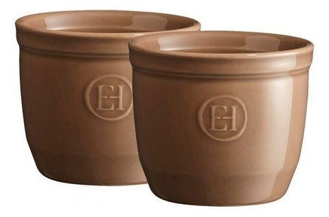 Набір порційних форм (рамекінів) Emile Henry OVENWARE 0,2 л, 2 шт, керамічні, бежеві 964008 фото