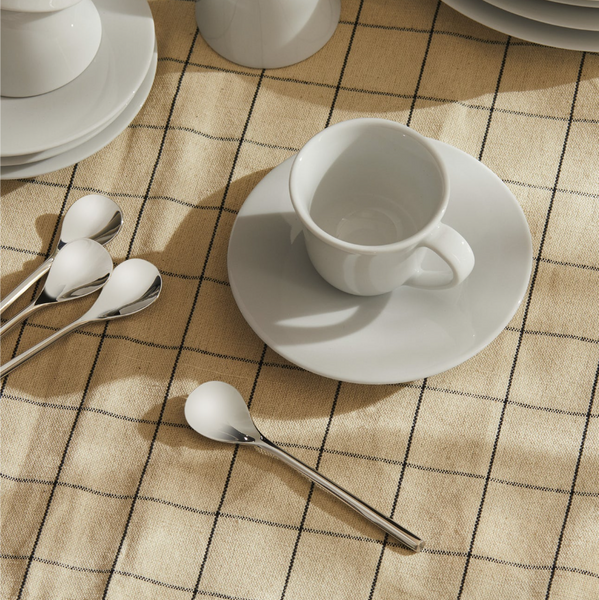Набор из 4 блюдец Alessi KU 12 см белый TI05/77 фото