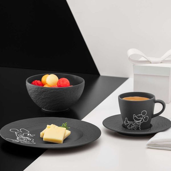 Столовий сервіз Villeroy & Boch Manufacture - Mickey Mouse 4 предмети 1 персона чорний 1047198704 фото