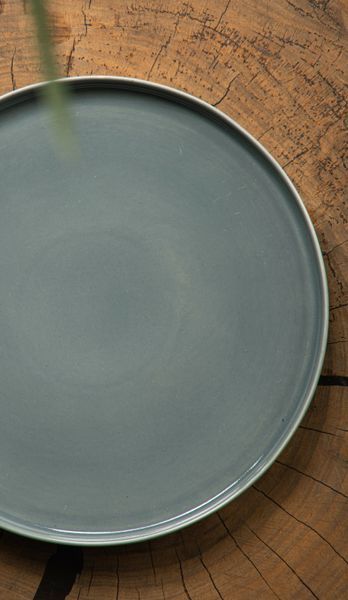 Тарілка обідня Dovbysh Porcelain NOVA Grey 32 см сіра 100121 фото