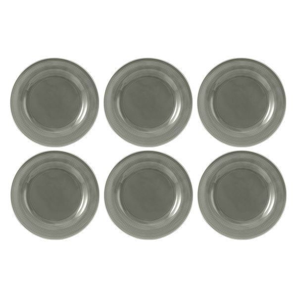 Набор из 6 обеденных тарелок Seltmann Beat Color Glaze 27,5 см серых 001.751319-Z фото