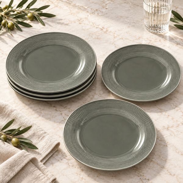 Набор из 6 обеденных тарелок Seltmann Beat Color Glaze 27,5 см серых 001.751319-Z фото