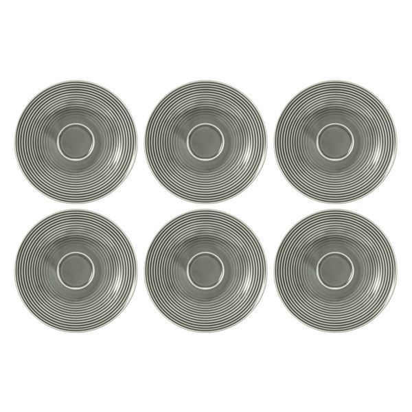 Набор из 6 блюдец Seltmann Beat Color Glaze 16,5 см серых 001.751324-Z фото