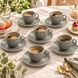 Набор из 6 блюдец Seltmann Beat Color Glaze 16,5 см серых 001.751324-Z фото 4