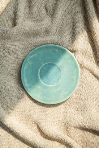 Набор из 6 блюдец Dovbysh Porcelain Garna 16,5 см бирюза 100015 фото