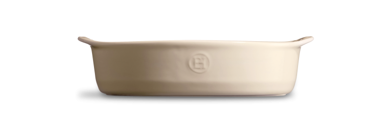 Форма для запекания овальная Emile Henry Ovenware 27х17,5 см кремовая 029050 фото