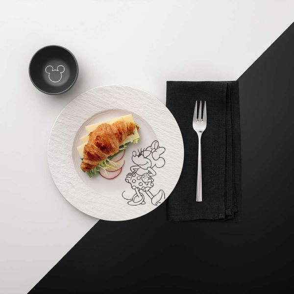 Тарелка десертная Villeroy & Boch Manufacture - Mickey Mouse 21,7 см белая 1047202640 фото