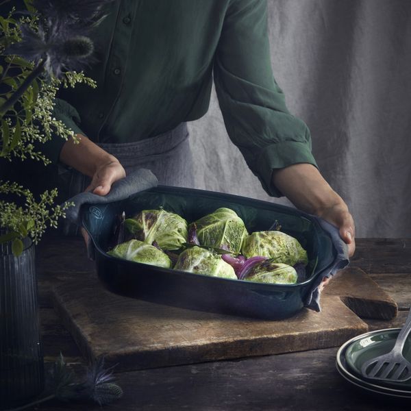 Форма для запекания прямоугольная Emile Henry Ovenware 36,5х23,5 см морская волна 739652 фото