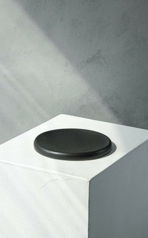 Тарелка десертная Dovbysh Porcelain Win 21 см черная 100068 фото