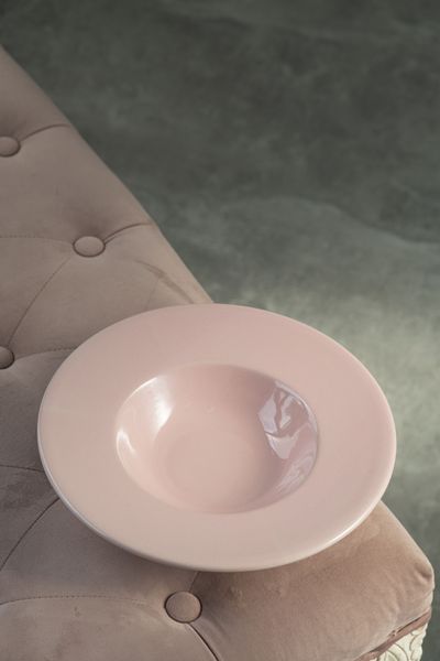 Тарелка для пасты Dovbysh Porcelain Vona 26 см розовая 100034 фото