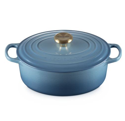 Каструля Le Creuset Signature 4,1 л овальна Chambray 21178274344441 фото