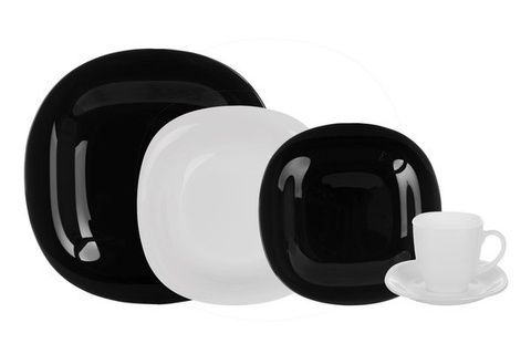 Столовий сервіз Luminarc Carine black&white 30 предметів N1500 фото