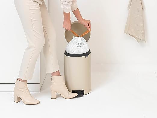 Бак для мусора BrabantiaPedal Bin NewIcon 20 л бежевый 149948 фото
