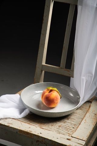 Тарелка глубокая Dovbysh Porcelain Vil'na 24 см cерая 100048 фото